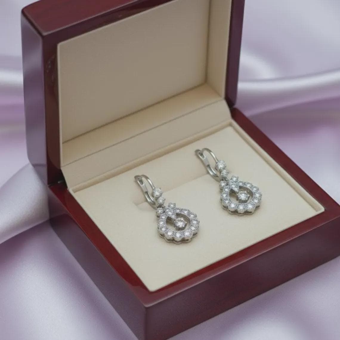 Round Moissanite Stud Earrings — View 6