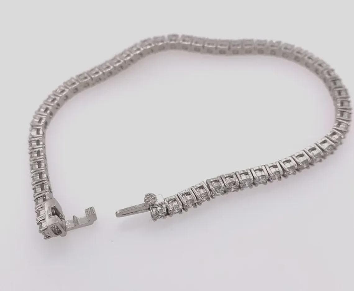 4MM Moissanite Tennis Bracelet — View 4