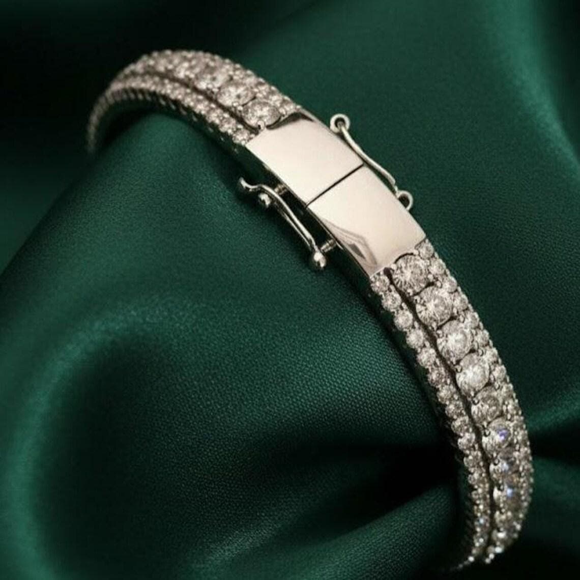 Diamond Tennis Bangle — View 4