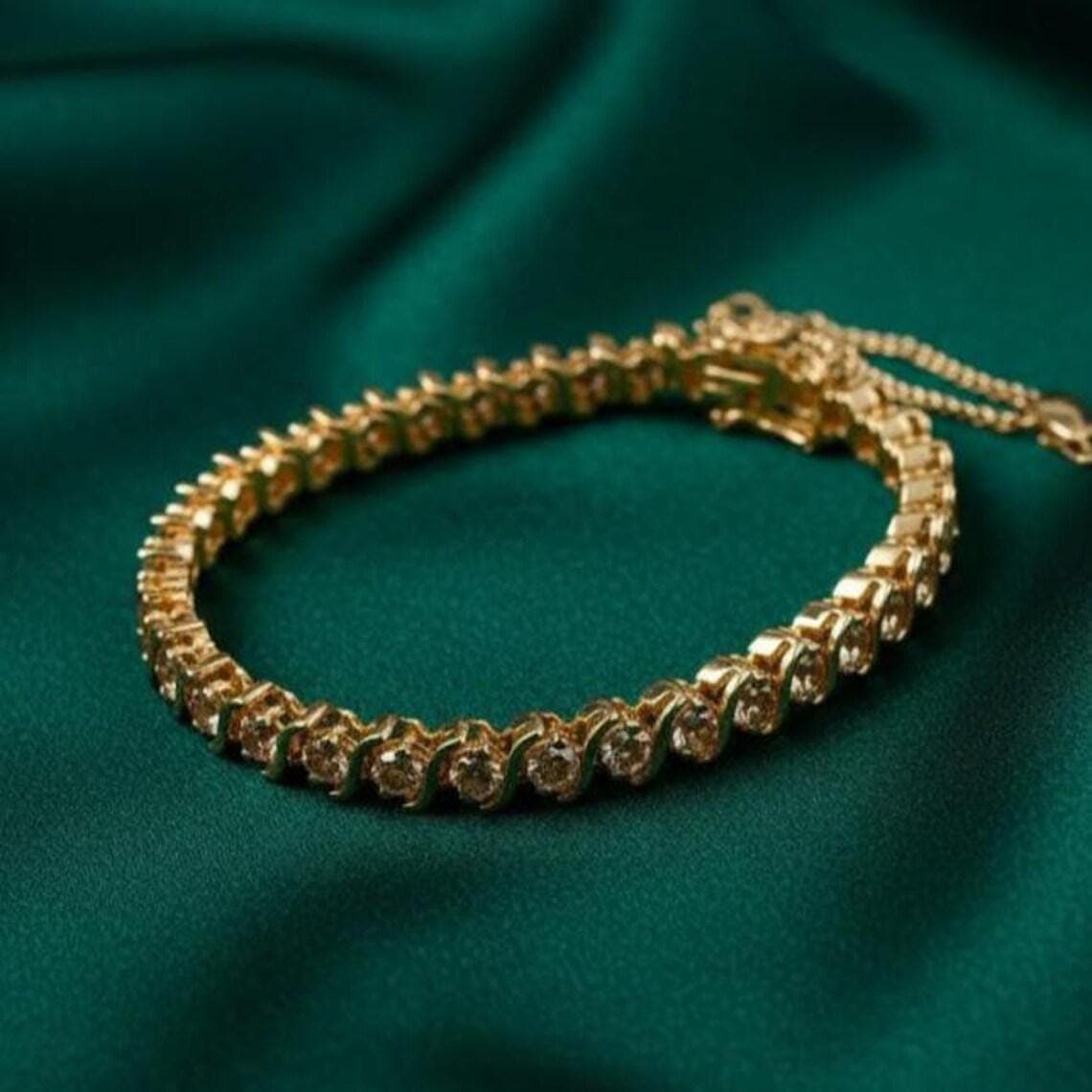 Round Diamond Tennis Bracelet — View 5